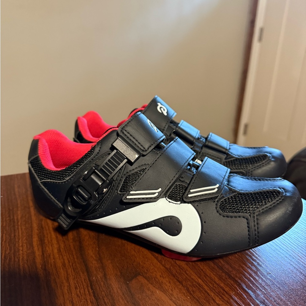 Peloton Black and Red Cycling Shoes